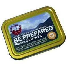 The Best Glide ASE Be Prepared Pocket Survival Kit is Officially Licensed by the Boy Scouts of America. It is assembled in the USA utilizing a weather/water resistant tin container that includes a rubber seal (inside) and a vinyl tape seal (outside) - it's not a mints box with hinges. It includes many US Military and/or NATO issued/approved items such as Button Compass, All Weather Matches, Derma Safe Razor Knife, MP1 Water Purification Tablets, Rapid Rescue Survival Whistle, Type 1A Utility Cor Work Survival Kit Gifts, Walmart Bug Out Bag, Fishing Survival Kit, Survival Kit In A Water Bottle, Fishing Survival Kit Gift, Outdoors Gifts For Teen Boys, Gifts For Outdoorsmen Hunting, Grab And Go Bag Survival, Occ Shoebox Fishing Kits