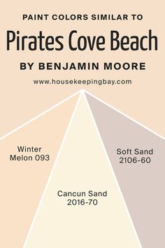 Colors Similar to Pirates Cove Beach OC-80 by Benjamin Moore Winter Melon, Pirates Cove, Beach Kitchens, Trim Color, Coordinating Colors, Benjamin Moore, Beach Sand, Pale Green, Paint Color