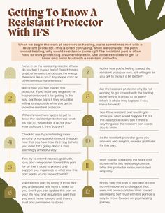 IFS: Getting to Know a Resistant Protector - Etsy Resistant Clients In Therapy, Parts Work, Internal Family Systems, Mental Health Therapy, Mental Health Counseling, Therapeutic Activities, Family Systems, Counseling Activities, Therapy Counseling