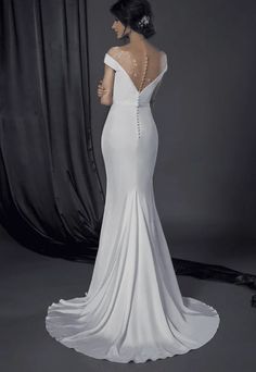 Style #50150058 affordable couture wedding dresses Couture Bridal Gowns, Couture Bridal, Wedding Dress Couture, Off The Shoulder Dress, Modest Wedding Dresses, Sleek Fashion, Bridal Designs, Shoulder Design, Bridal Couture