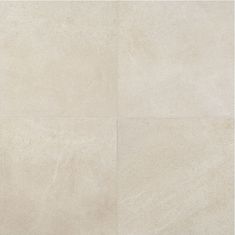 four squares of white marble tile with different shapes and sizes, all in three separate sections