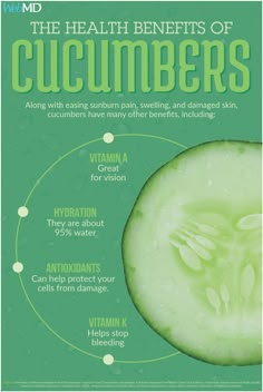 Cucumber Health Benefits, Cucumber Benefits, Food Health Benefits, Natural Health Remedies, Food Facts, Health Facts, Health Info, Health Nutrition