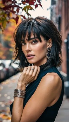 28 Best Fall 2024 Haircuts for Women Over 30: Modern, Youthful Styles for Short, Medium, and Long Hair Mid Shag Haircut With Bangs, Very Textured Medium Hair, Haircut With Bangs And Layers Short, Layered Mid Length Bob, Mid Length Textured Bob, Shaggy Medium Length Haircut, Should Length Hair With Layers And Bangs, Shaggy Long Bob With Bangs, Layered Long Bob With Bangs