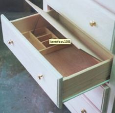 the drawers are open and ready for someone to use them in their crafting projects