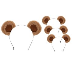 PRICES MAY VARY. How to Say No to A Cute Headband? - Our headband for washing face with a brown bear design, the unique shape of the animal headband makes you the star of the party! Lovely and soft, not only holding your hair while you wash your face. But also a home decoration, it is very practical Flexible Sizes for Different People - The bear costume ears are built with a lightweight and highly resilient metal frame that skin care headbands can be bent to various angles without any worries. E Teddy Bear Ears Headband, How To Make Bear Ears, Diy Bear Ears, Easy Bear Costume, Teddy Bear Costume Women, Cute Bear Costume, Toddler Bear Costume, Brown Bear Costume, Bear Ear Headband