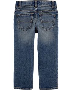 His new go-to jeans, this pair is crafted with classic OshKosh durability and plays well with all of his favorite tops. Toddler Boy Jeans, Baby Boy Jeans, Medium Fade, Classic Jeans, Boys Jeans, Shop Clothing, Holiday Fashion, Toddler Boys, Baby Clothes