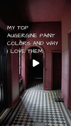 Today’s spotlight in our favorite paint color series is the deeply luxurious Aubergine. This rich, dark shade captures the essence of sophistication and depth, perfect for adding a touch of drama and elegance to any space. Whether it’s a bold accent wall or a chic backdrop, Aubergine transforms rooms with its velvety depth. Benjamin Moore Eggplant, Aubergine Paint Color, Aubergine Walls, Eggplant Paint Color, Brinjal Farrow And Ball, Aubergine Color Palette, Aubergine Paint, Bold Accent Wall, Plum Paint