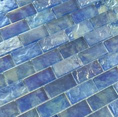 Mykonos Harbor Neon Waters Blue 1 x 2 Iridescent Rippled Frosted Glass Pool Tile Euro Glass Beachy Backsplash, Key West House, Blue Glass Tile, Glass Pool Tile, Pool Remodel, Glass Pool, Bay House, Blue Bathroom