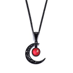 Material: Alloy Style: Sweet Moon Crystal Necklace, New Year Jewelry, Halloween Costume Jewelry, Moon Choker Necklace, Black Pendant Necklace, Bat Cat, Cat Cosplay, Witch Necklace, Holiday Necklace