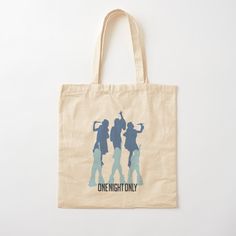 100% cotton reusable shopping carry bag with digital print on one side. Donna and the Dynamos, for one night only! Mamma Mia 2, Donna And The Dynamos, The Dynamos, Diy Tote Bag Design, Diy Tote, Birthday Stuff, Mama Mia, Diy Tote Bag, 17th Birthday