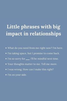 little phrases with big impact in relationships Education Positive, Communication Relationship, Me Right Now, Healthy Communication