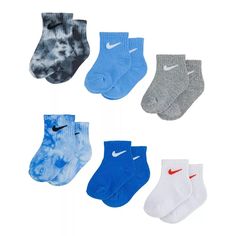 6 Pairs | Cotton Blend | Ribbed cuff for durability and keeping socks on | Nike Swoosh Logo | Imported Clothes Guide, Baby Boy Nike, Baby Boy Socks, Baby Tie, Toddler Nikes, Newborn Boy Clothes, Boys Socks, Nike Swoosh Logo, Nike Socks