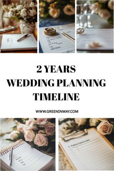 two years wedding planning and time line