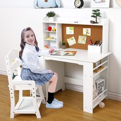 Introducing our Wooden Study Desk and Chair Set for Kids, the perfect addition to any child's room or learning space. 【Premium Quality】Made of high-quality MDF wood, this study desk and chair set is durable and built to last. Wooden Study Desk, Learning Table, Kids Study Desk, Kids Playroom Furniture, Desk And Chair, Adjustable Chairs, Storage Cabinet Shelves, Kids' Desk, Kids Study