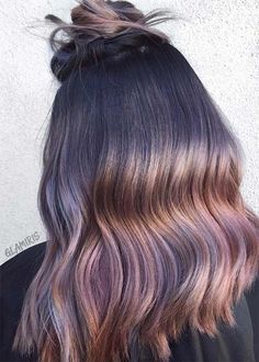 Chocolate Mauve Hair Color Ideas Mauve Hair, Hair Brunette, Super Hair, Brown Hair With Highlights