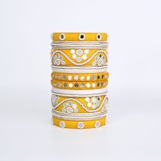 Cotton Thread Bangles, Navratri Bangles, Tread Bangles, Diy Bangles, Navratri Jewellery, Bangle Collection