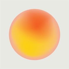 an orange and yellow circle on a white background