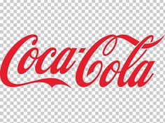 the coca cola logo on a transparent background