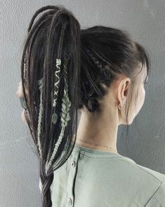 Peak A Boo Dreads, Viking Locs Women, Braids Underneath Hair, Partial Braided Hairstyles, Peekaboo Dreadlocks, Half Dreads Partial Dreadlocks, Viking Dreads Women, Dreadlocks With Bangs, Peekaboo Dreads