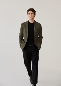 Arthur Gosse 2020 Mango Man Essentials | The Fashionisto Man Essentials, Office Outfit Men, Men Work Outfits, Business Casual Men Work, Arthur Gosse, Formal Casual Outfits, Casual Suits Men, Studio Setting, Terno Slim