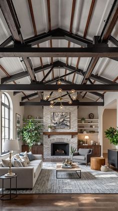 Industrial Living Room Structured Aesthetic