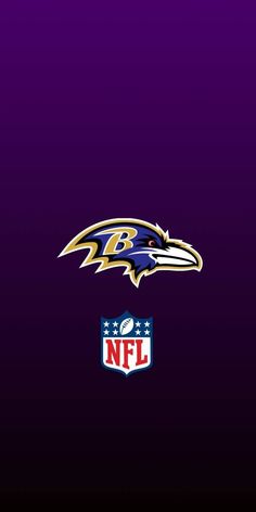 the baltimore ravens logo on a purple background