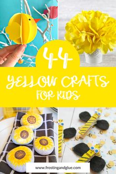 yellow crafts for kids to make