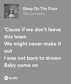 an ad for spotify's sleep on the floor featuring a baby in diaper