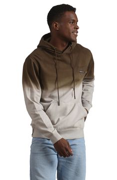 Spice up your casual style with the Men's Ombre Hooded Sweatshirt from Members Only. This hoodie is crafted from 100% cotton for a soft and breathable feel. This hoodie is ideal for layering over your favorite tee or shirt, or rocking on its own for a fun and cool outfit. Jersey Lined Drawstring Hood with Branded Members Only Tips. Long Sleeves with Wide Ribbing at The Cuffs and Hem. Kangaroo Waist Pocket and Soft Brushed Inside. Made with our advanced Windfall protection, this lightweight, 100% Cotton Sweatshirt With Double-lined Hood, Soft-washed Cotton Hoodie, Hooded Cotton Sweats For Fall, Cotton Hooded Sweats For Fall, Casual French Terry Hoodie, Relaxed Fit Cotton Hooded Hoodie, Sporty Soft-washed Hooded Hoodie, Cotton Hoodie With Relaxed Fit, Cotton Sweats With Adjustable Hood For Fall