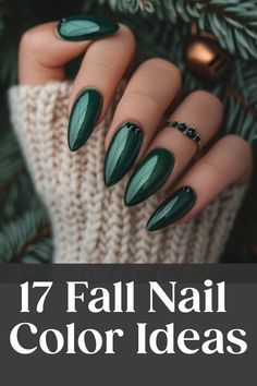 Naildesign Fall 2024, Fall Polish Colors 2024, Fall Nails Mixed Colors, Matt And Chrome Nails, Oct Nails 2024, Chic Autumn Nails, Autumn Nails Solid Colors, Nail Inspiration Color, Fall Nails Olive Skin