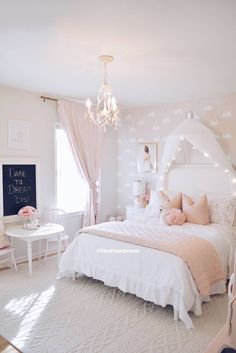 Zimmer Diy, Big Girl Bedrooms, Toddler Girl Room, Girls Rooms, Kids Bed, Girl Bedroom Designs, Toddler Bedrooms, Teen Bedroom Decor, Room Idea