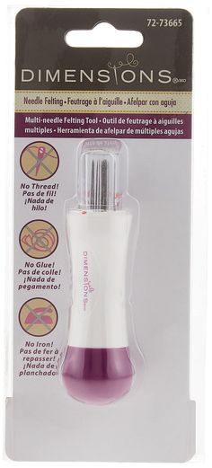 PRICES MAY VARY. With Dimensions Needle Felting you apply a design to felt or some other natural materials using unspun wool roving, and a special felting needle. Simply use a poking motion with the needle to interlock the fibers. Multi Needle- This needle felting tool, with an ergonomic handle, is easy to use. Package dimensions : 7.0 inches (H) x 1.25 inches (L) x 3.0 inches (W) Needle Felting Tools, Needle Felting Supplies, Foam Blocks, Wool Roving, Tools For Sale, Ergonomic Handle, Sewing Stores, Needle Felting, Natural Materials