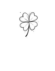 a four leaf clover tattoo design