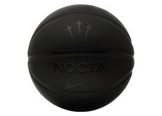 a black basketball with the word nocta on it's front and bottom half