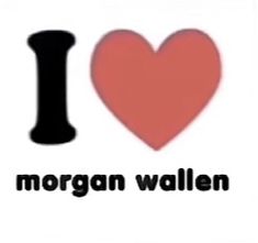 i love morgan walen with the word on it and a heart in the middle