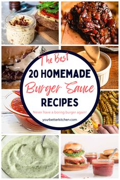 the best homemade burger sauce recipes