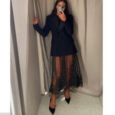 Bloggers Favorite Sheer Dress, Zara Black, Zara Dresses, Colorful Dresses, Zara, Womens Dresses, Women Shopping, Dresses, Black