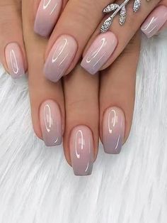 Light Colored Nails, Colored Nail Tips, Unghie Sfumate, Valentine Nails, Nagel Tips, Get Nails, Beach Nails, Nail Arts