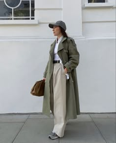 Carina Nicklas, 00s Mode, Khaki Trench Coat, Coat Trends