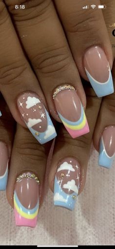 6 Grade Nail Ideas, Cute Short Winter Acrylic Nails, Back To School Nails 10-11, Gray Nails With Design Ideas, Gel Nail Polish Art, Little Nails Ideas, Nails Design For School, Simple Dip Nails Spring, Cute Kid Nails Ideas