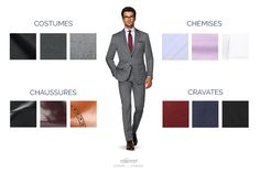 Infographie Costume Gris Marine Costume, Dress Code, Dress Codes, Mens Suits, Men Dress, Suit Jacket, Blazer, Mens Outfits, How To Wear