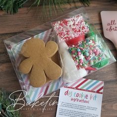 an assortment of cookies and candy on a table