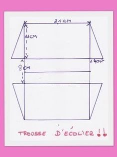 a drawing of a rectangle is shown with measurements for the top and bottom section