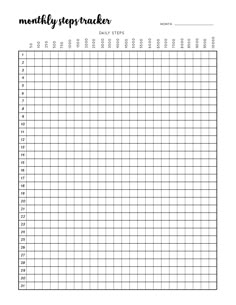 the printable meal tracker is shown in black and white, with numbers on it