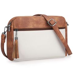 PRICES MAY VARY. 🌟 Premium Eco-Friendly Material: Our crossbody purse is meticulously crafted from high-quality 100% eco-friendly vegan PU leather. The simple yet elegant design is complemented by superior hardware, a smooth zipper, and exceptional durability. This fashionable crossbody bag resists stains and fading. Its timeless design is a symbol of enduring style. 🔑 Reasonable Capacity: If you needed something a little bigger than what you are used to carrying, but didn't want anything too Simple Leather Bag, Soft Leather Purse, Everyday Purse, Purses For Women, Simple Leather, Travel Purse, Crossbody Bags For Women, Small Crossbody Bag, Beige Brown