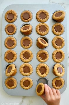 Cookie Cups Recipe, Cup Cookies, Peanut Butter Blossom Cookies, Peanut Butter Cup Cookies, Chewy Peanut Butter Cookies, Blossom Cookies, Peanut Butter Cup, Cookie Cups, Easy Peanut Butter