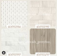 white marble tiles with different patterns and colors for walls, floors or floor coverings