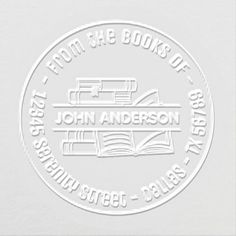 the logo for john anderson's library, which has been designed to look like a book