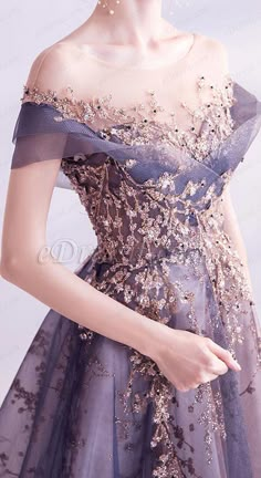 Purple Prom Gown, Purple Prom, Luxury Party, Formal Evening Dress, Delicate Embroidery, Ball Gowns Evening, Fantasy Gowns