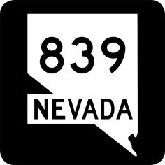 a black and white sign with the word nevada in it's speech bubble that says, 899 nevada